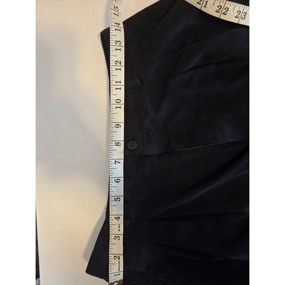 Kathie Lee Collection Navy Blue Pleated Trousers High Rise Tapered Pants 12P - Picture 5 of 6